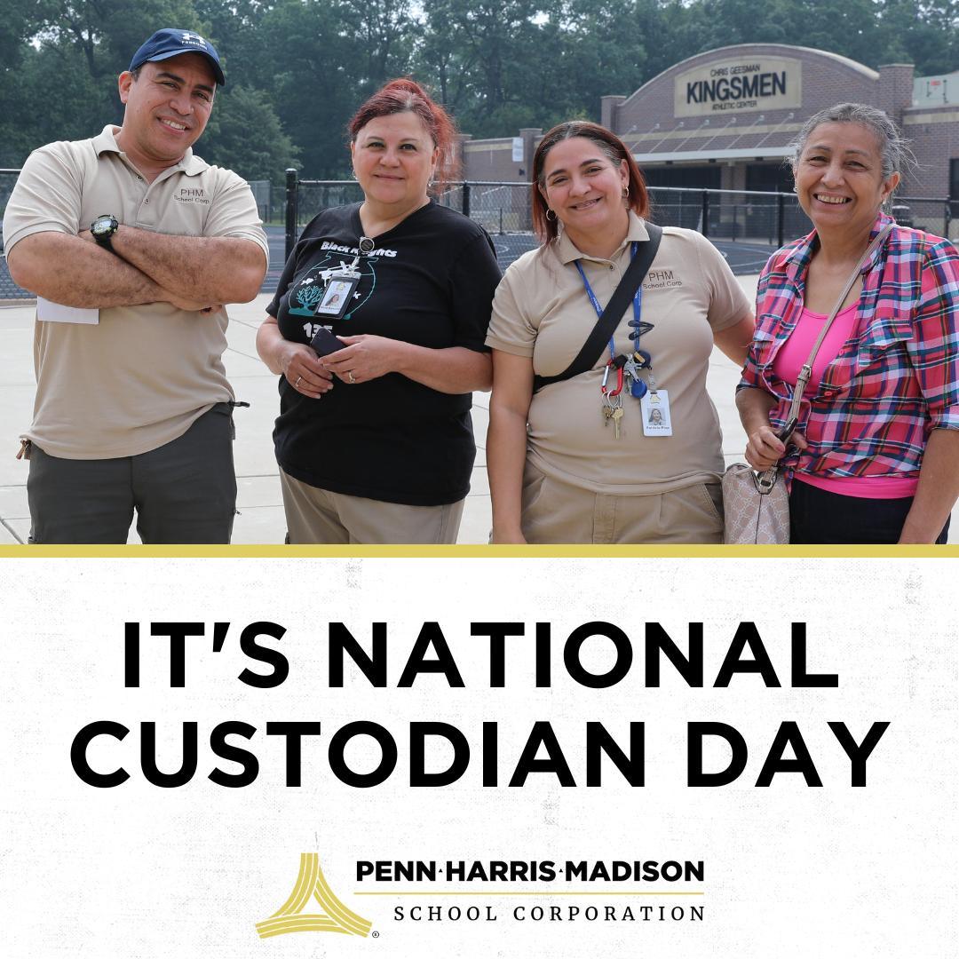 💪 They’re the behind-the-scenes superheroes who keep our schools shining! 🦸♂️✨
On National Custodian Day, we want to give a HUGE shoutout to the amazing custodial staff across P-H-M. Their hard work keeps our halls clean, our classrooms ready, and our schools safe — and we couldn’t do it without them!
Join us today in saying thank you to these everyday heroes! 🙌
#PHMExcellence #NationalCustodianDay