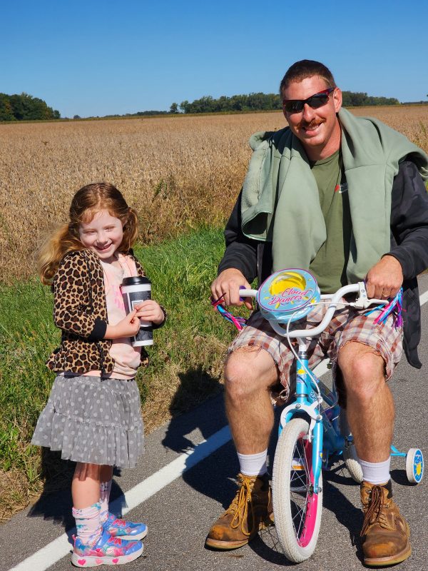 Dad on Bike