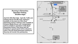 Running is Elementary Parking for April 28 (May 8)