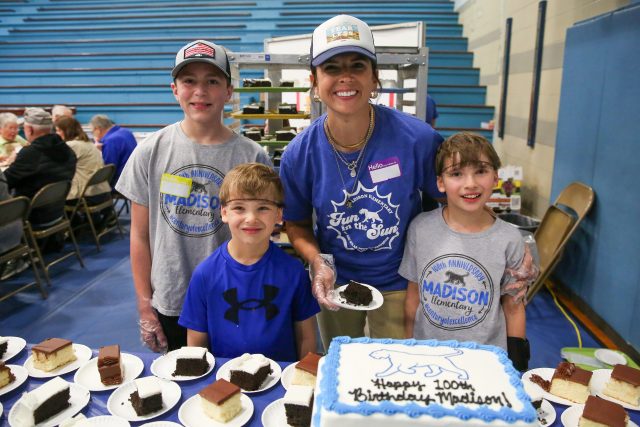 teacher with students